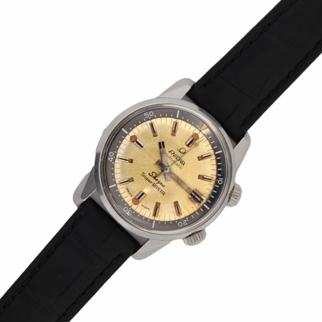 Enicar Sherpa Super-Divette 144-35-01 'Tropical Champagne dial'