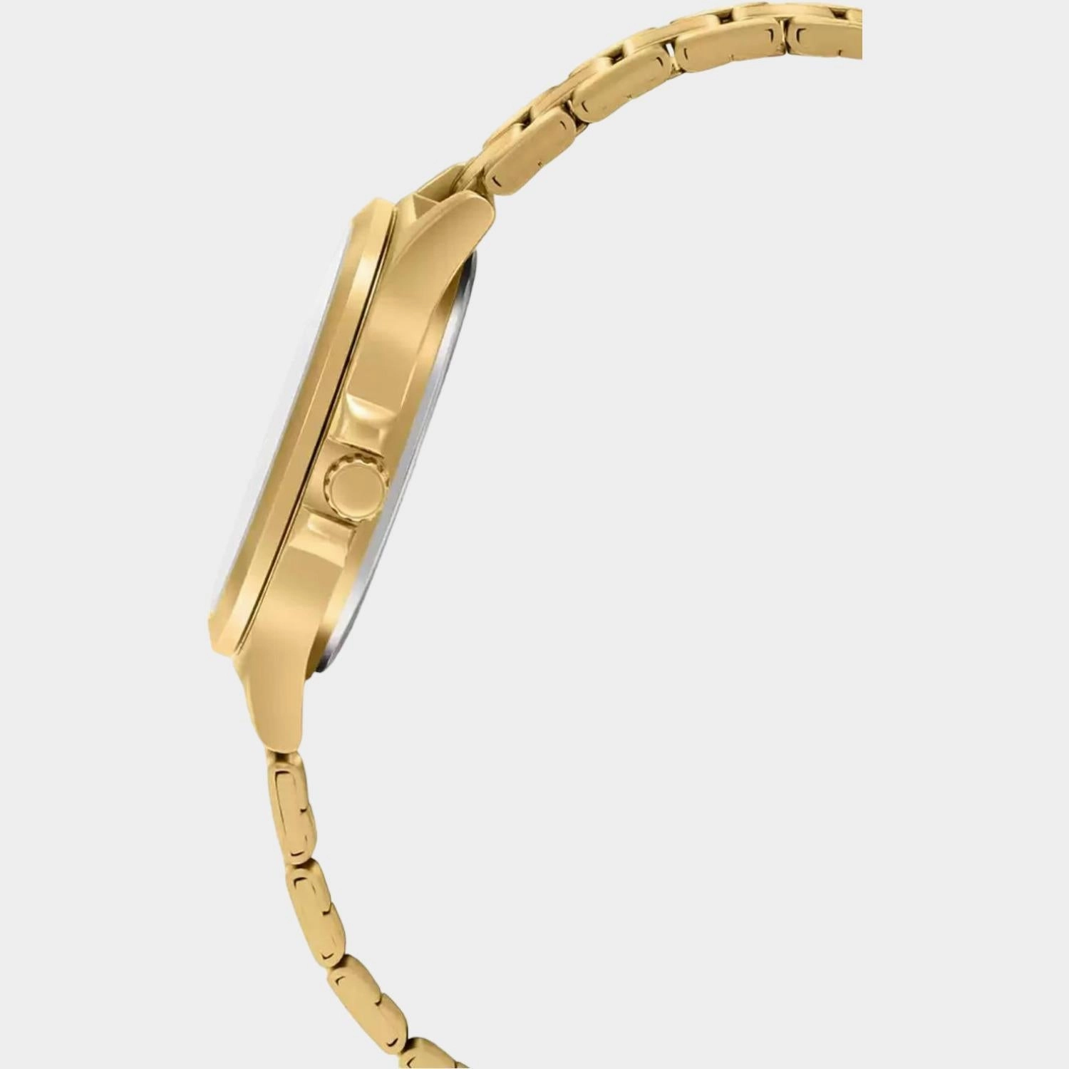 Enticer Women Gold Chronograph Stainless Steel Watch A1914 - LTP-V300G-1AUDF A1914