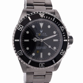 Estate Rolex Gents Stainless Steel Oyster Perpetual Submariner Black Dial 14060 C.1999