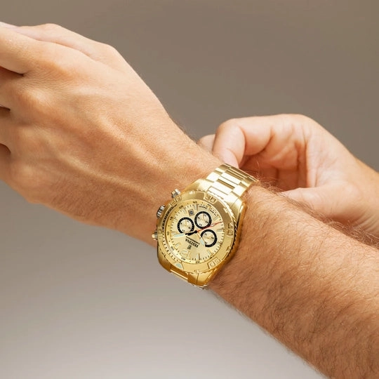 Festina Beige Dial Stainless Steel Strap Watch f20684/1
