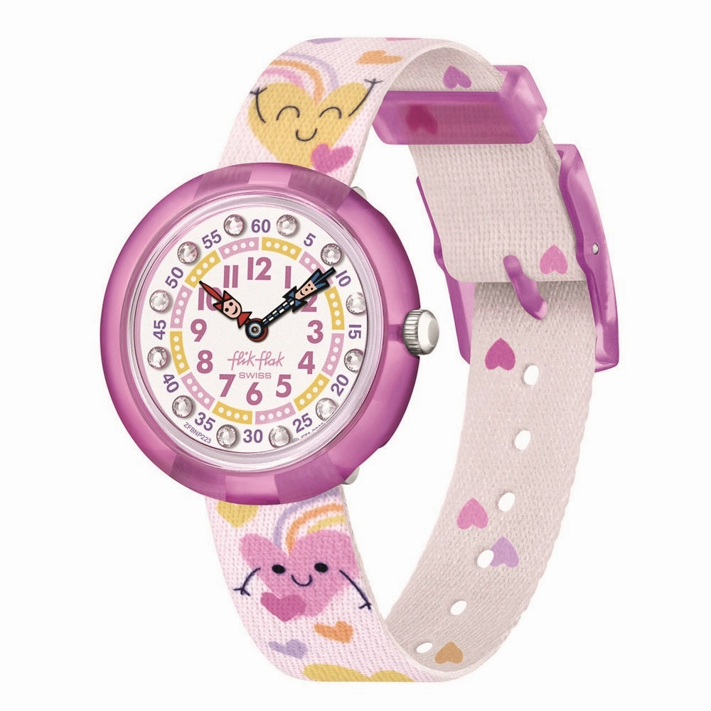 Flik Flak Bouncing Hearts Kids Watch FBNP223