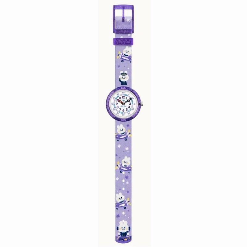 Flik Flak Chasing Clouds Purple Kids Watch FBNP220