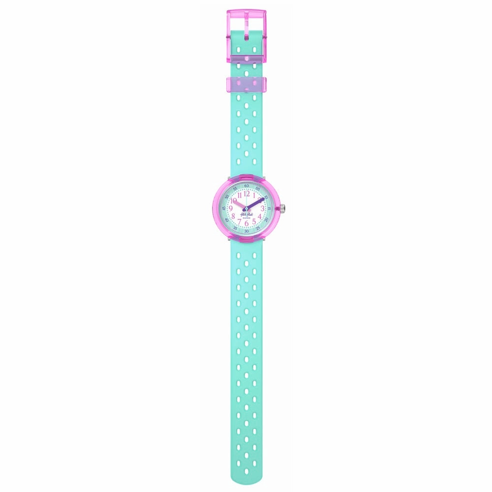 Flik Flak Fizz in Mint Bubbly Hours Kids Watch FCNP003