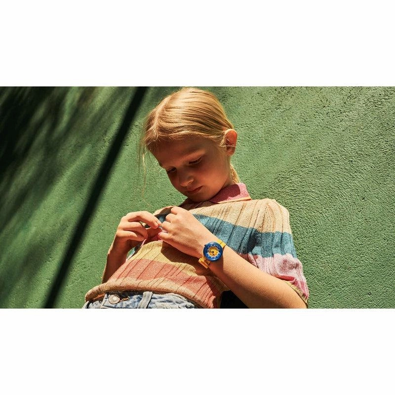 Flik Flak RETRO YELLOW Watch FBNP189