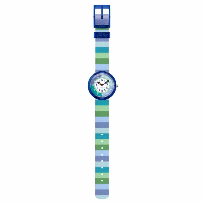 Flik Flak STRIPY GREEN Watch FBNP226