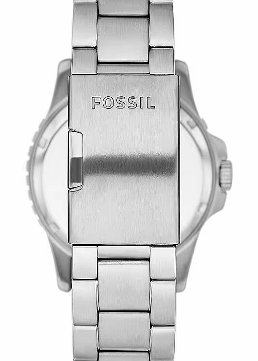 FOSSIL BLUE BLACK DIAL STAINLESS STEEL BRACELET FS6013