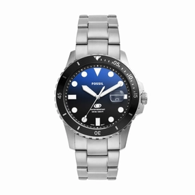 Fossil Blue Dial  Stainless Steel Men's Watch FS6038