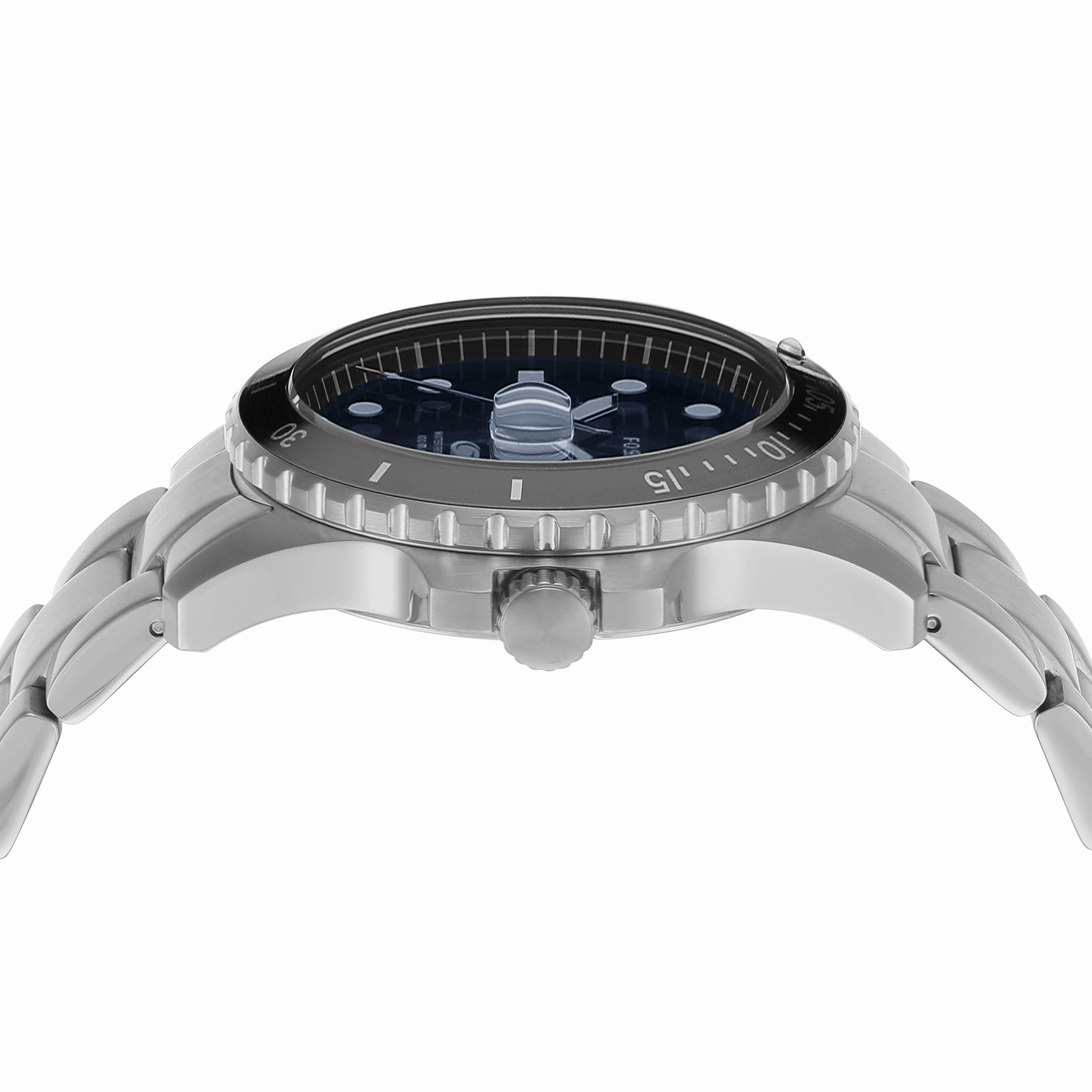 Fossil Blue Dial  Stainless Steel Men's Watch FS6038