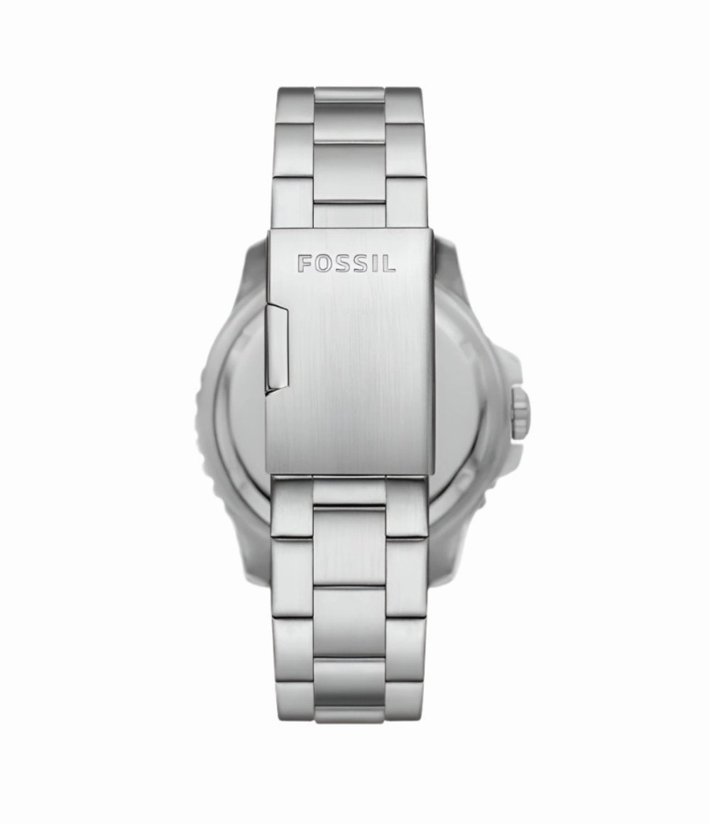 Fossil Blue GMT Stainless Steel Black Dial Watch FS6092