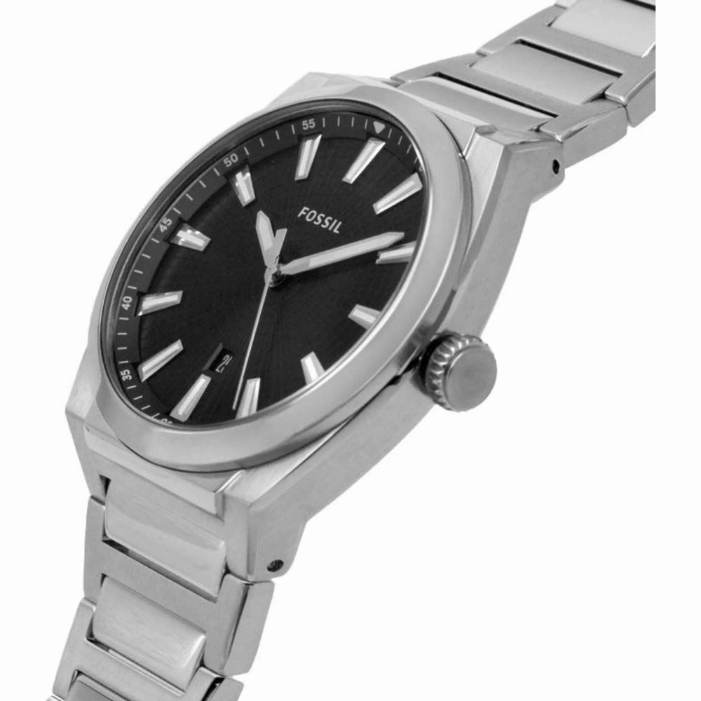 Fossil Everett Silver Stainless Steel Strap Men Watch FS5821