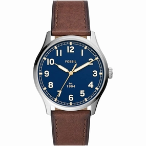FOSSIL FS5923 BROWN LEATHER MENS WATCH