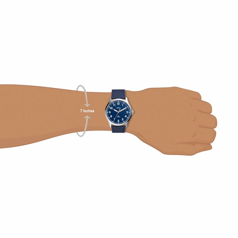 FOSSIL FS5924 BLUE LEATHER MEN WATCH