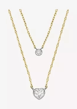 FOSSIL JEWELLERY SADIE TOKENS OF AFFECTION GOLD NECKLACE JF04357998