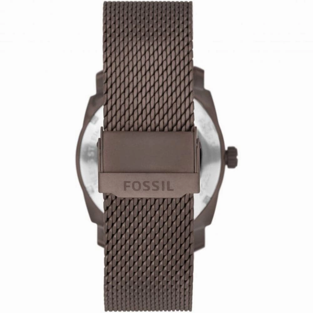 Fossil Machine Brown Milanese Strap Men Watch FS5936P