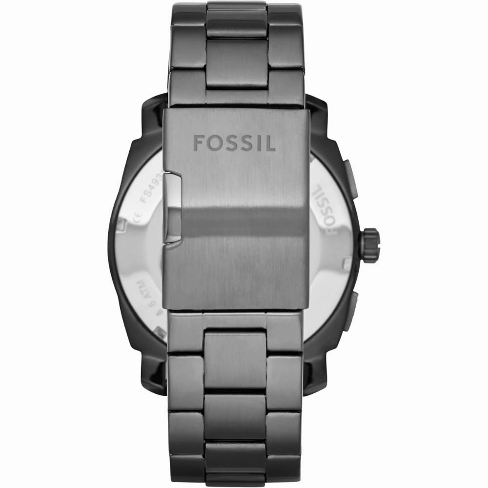 Fossil Machine Chronograph Smoke Stainless Steel Men's Watch FS4931P