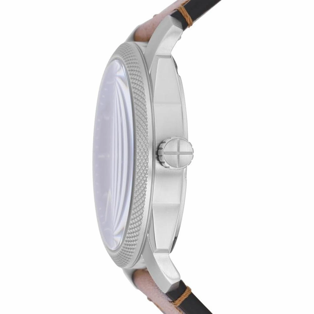 Fossil Machine Day-Date Display Tan LiteHide Leather Strap Men's Watch FS5920P