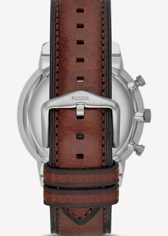 FOSSIL NEUTRA CHRONOGRAPH ROSE GOLD BROWN LEATHER BAND FS5982