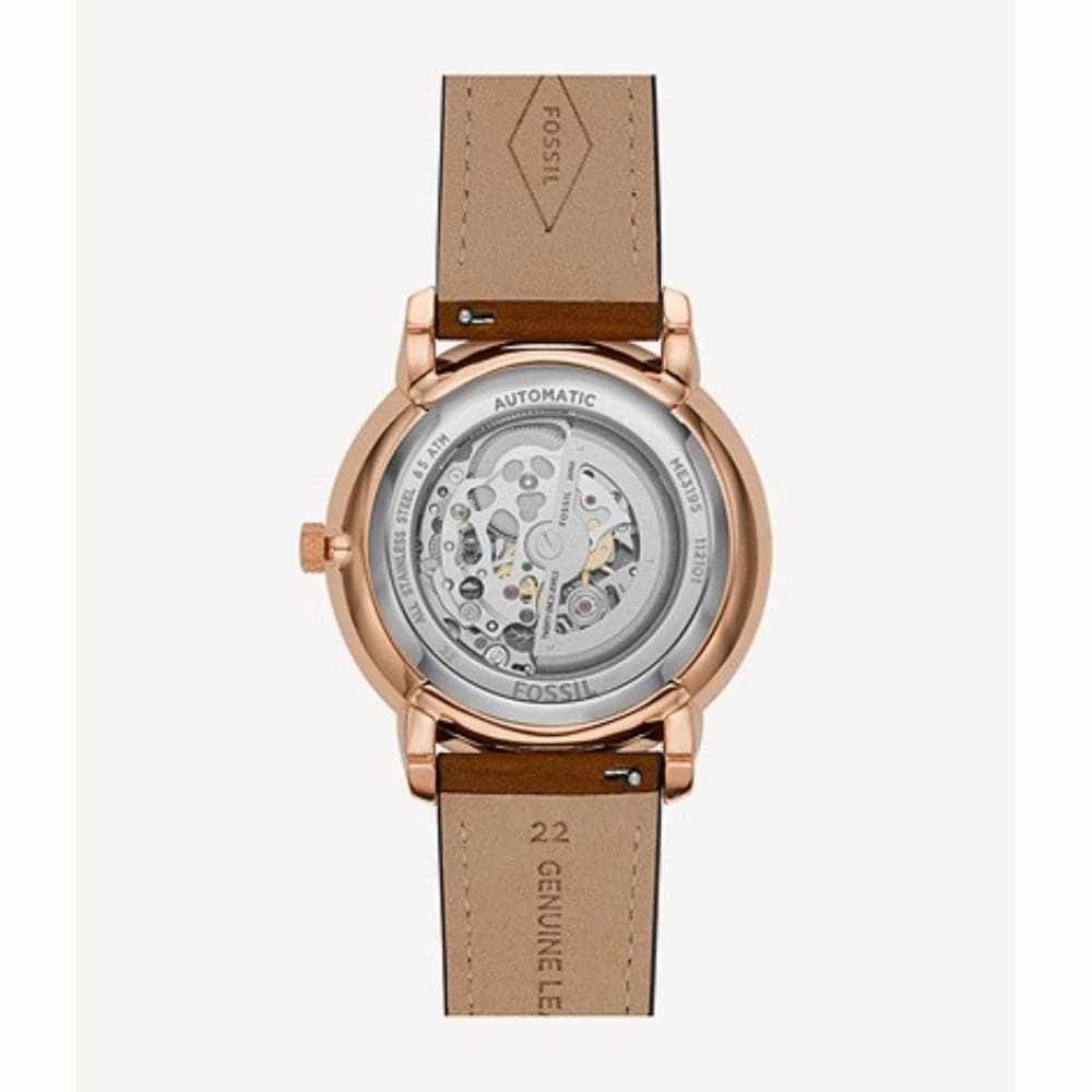 FOSSIL NEUTRA ME3195 BROWN LEATHER MEN'S WATCH