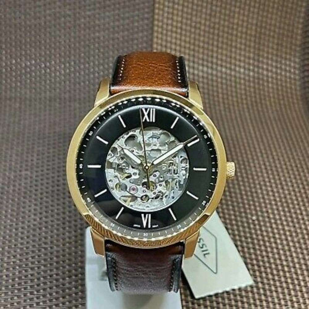 FOSSIL NEUTRA ME3195 BROWN LEATHER MEN'S WATCH