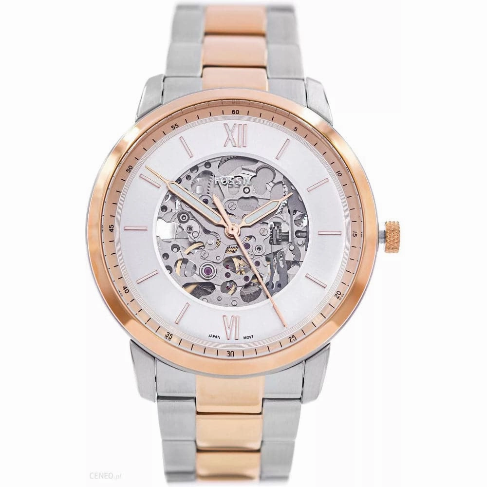 FOSSIL NEUTRAL ME3196 TWO-TONE STAINLESS STEEL MEN WATCH