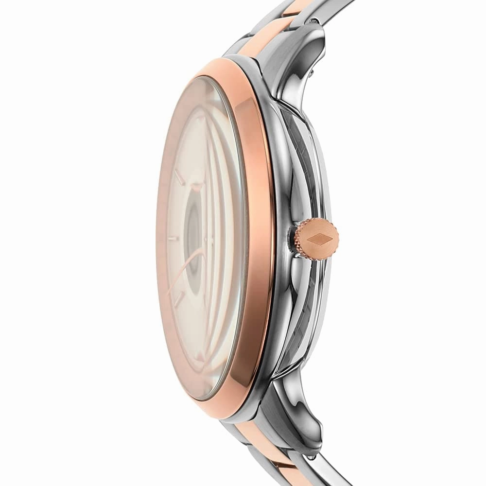 FOSSIL NEUTRAL ME3196 TWO-TONE STAINLESS STEEL MEN WATCH