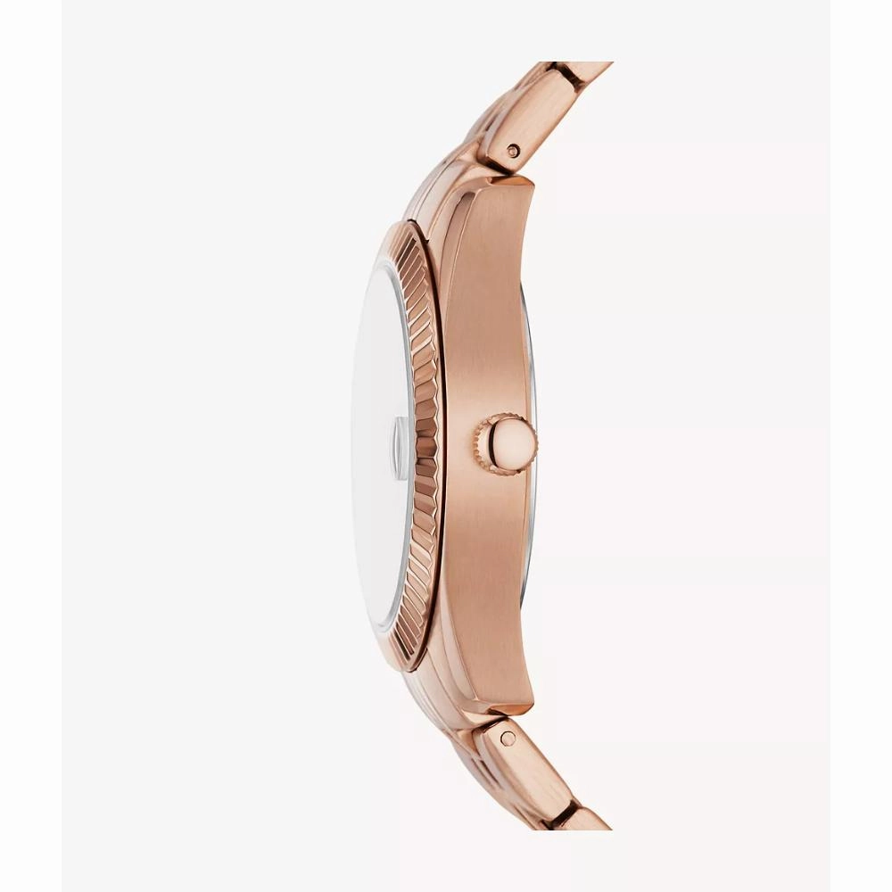 Fossil Scarlette Rose Gold Tone Stainless Steel Women's Watch ES5324P