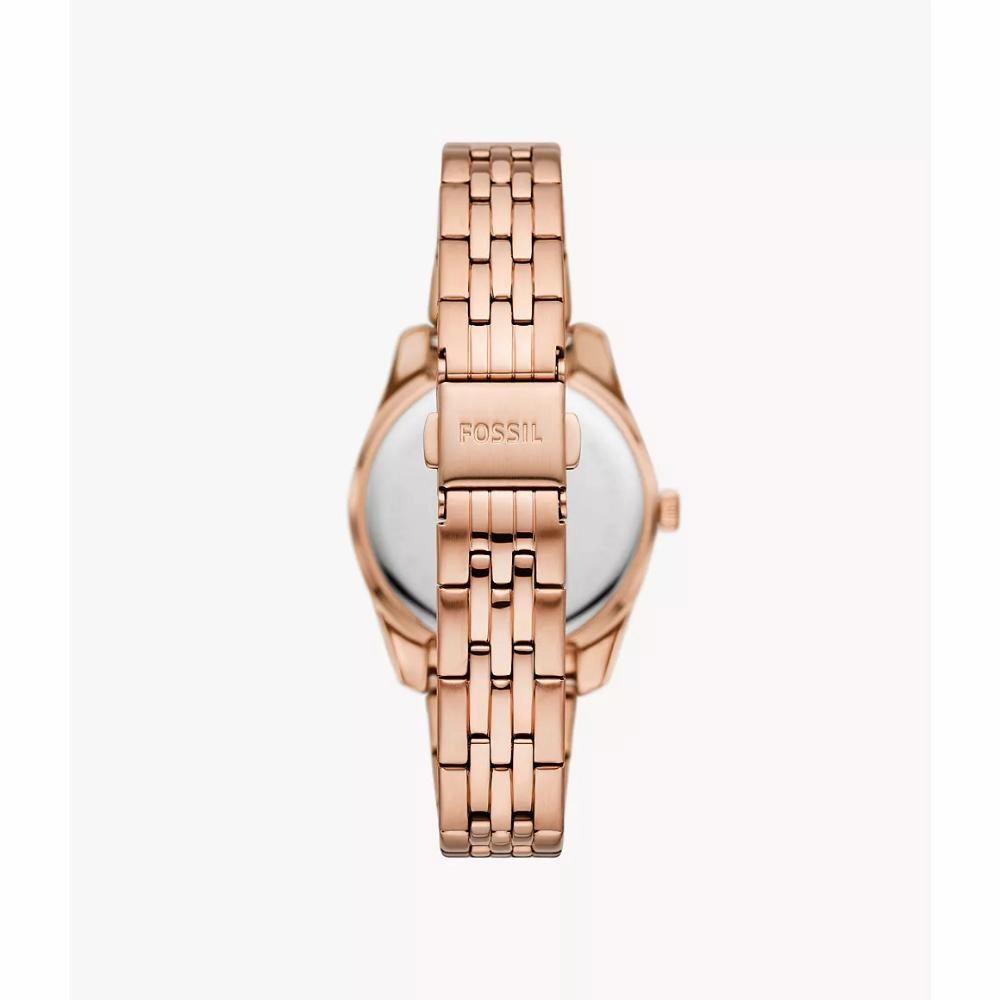 Fossil Scarlette Rose Gold Tone Stainless Steel Women's Watch ES5324P
