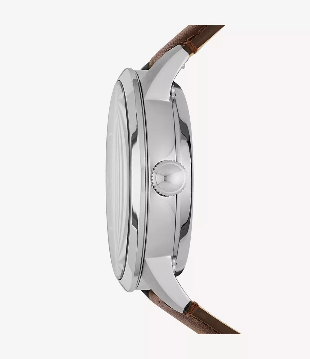 Fossil Townsman Automatic Brown Leather Strap Men Watch ME3110