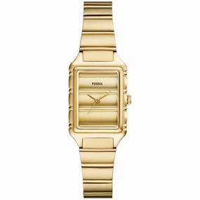 Fossil Women's Watch - Raquel Quartz Gold Tone Dial Yellow Gold Bracelet | ES5389