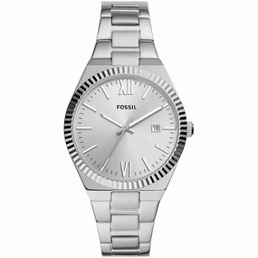 Fossil Women's Watch - Scarlette Quartz Silver Stainless Steel Bracelet | ES5300