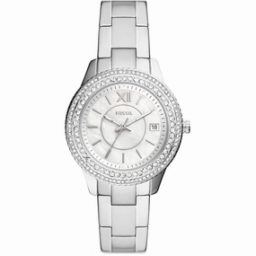 Fossil Women's Watch - Stella Quartz Silver Dial Stainless Steel Bracelet | ES5130