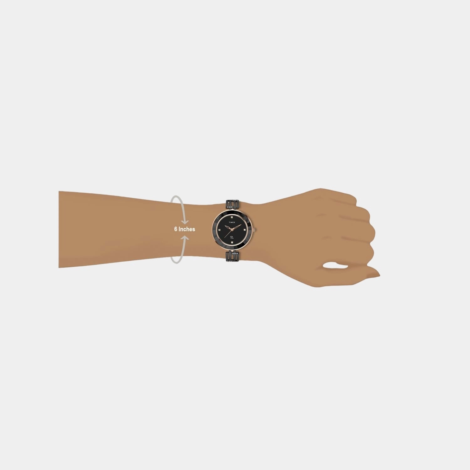 Fria Women Black Analog Stainless Steel Watch TWEL16201