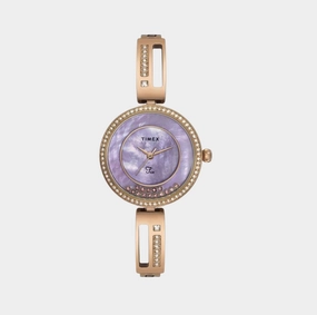 Fria Women Rose Gold Analog Brass Watch TWEL16502