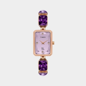 Fria Women's Lavender Analog Stainless Steel Watch TWEL16901