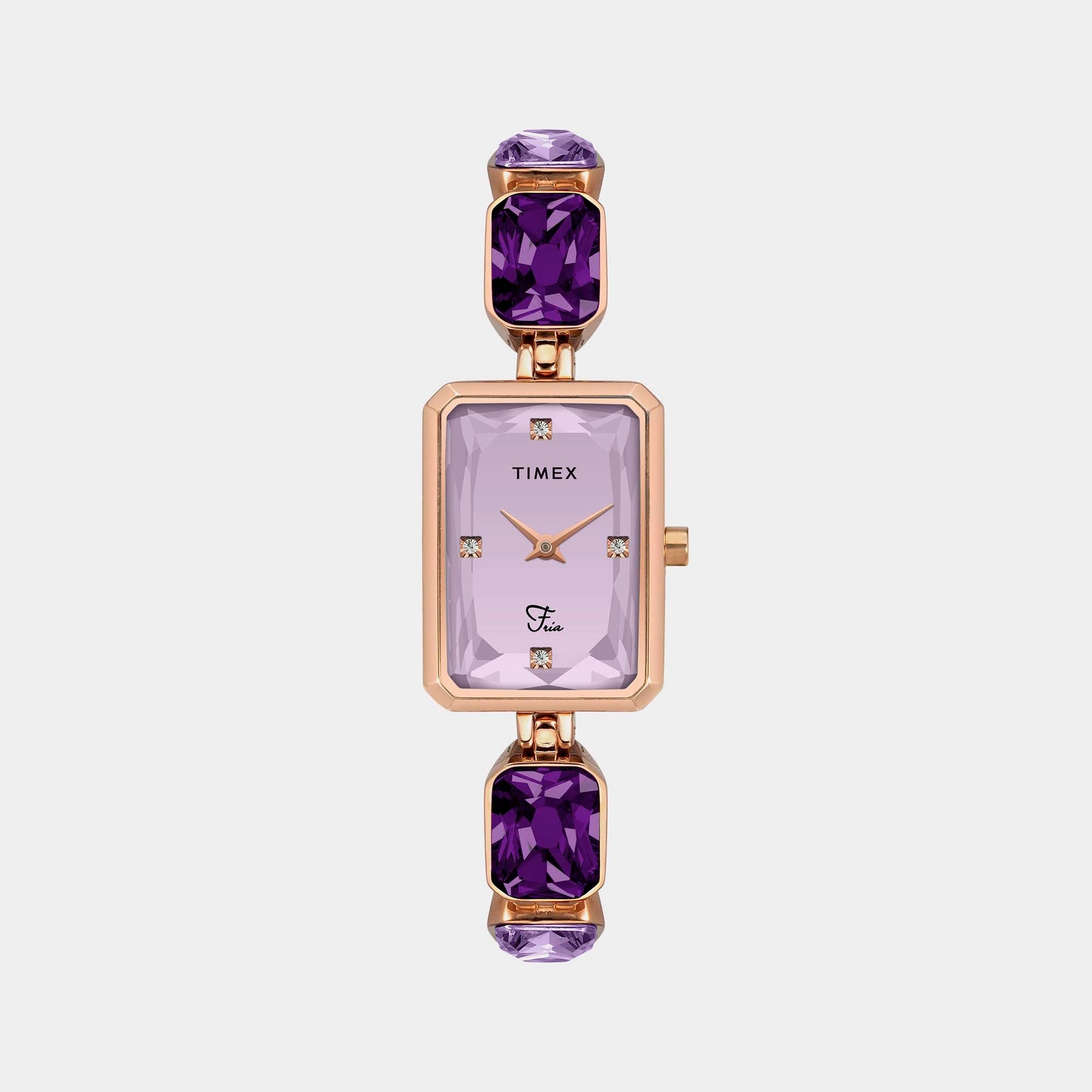 Fria Women's Lavender Analog Stainless Steel Watch TWEL16901