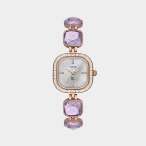 Fria Women's Mother Of Pearl Analog Stainless Steel Watch TWEL17104