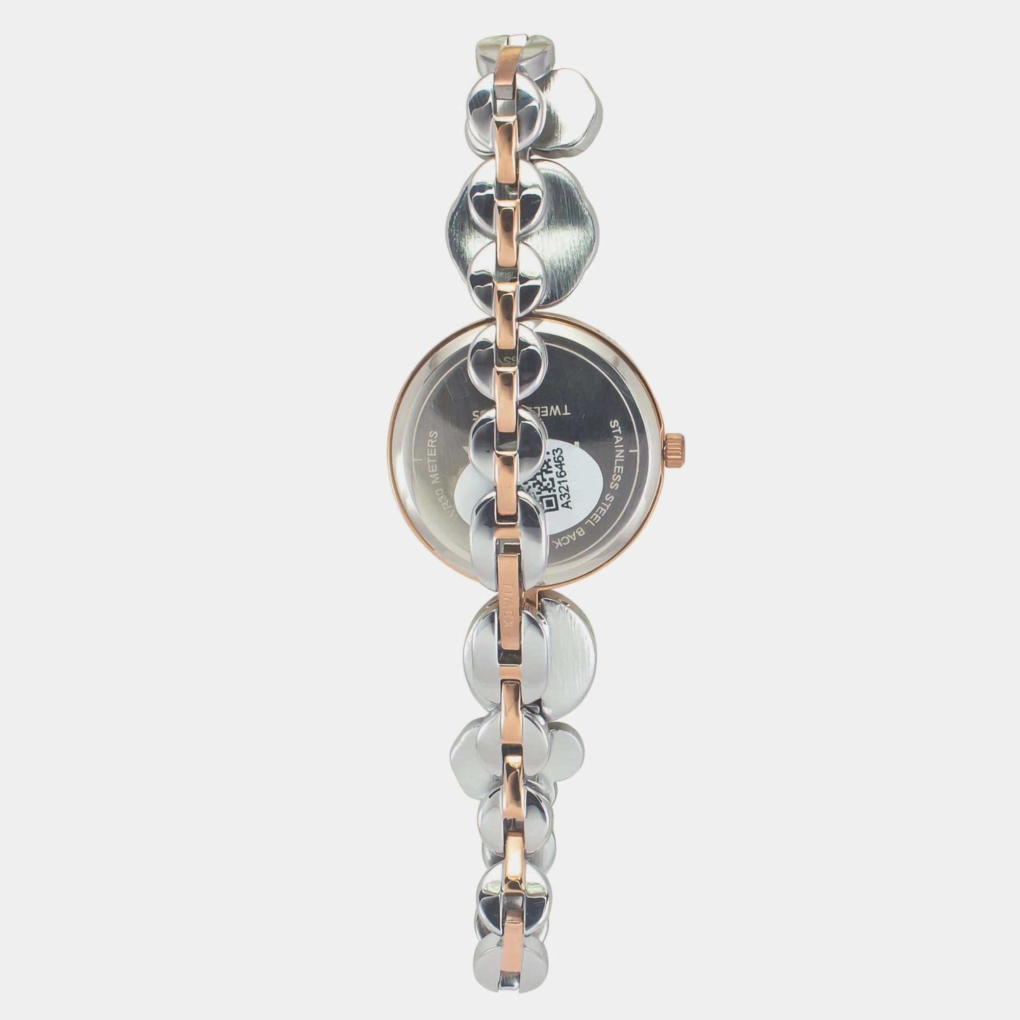 Fria Women's Silver Analog Stainless Steel Watch TWEL17002