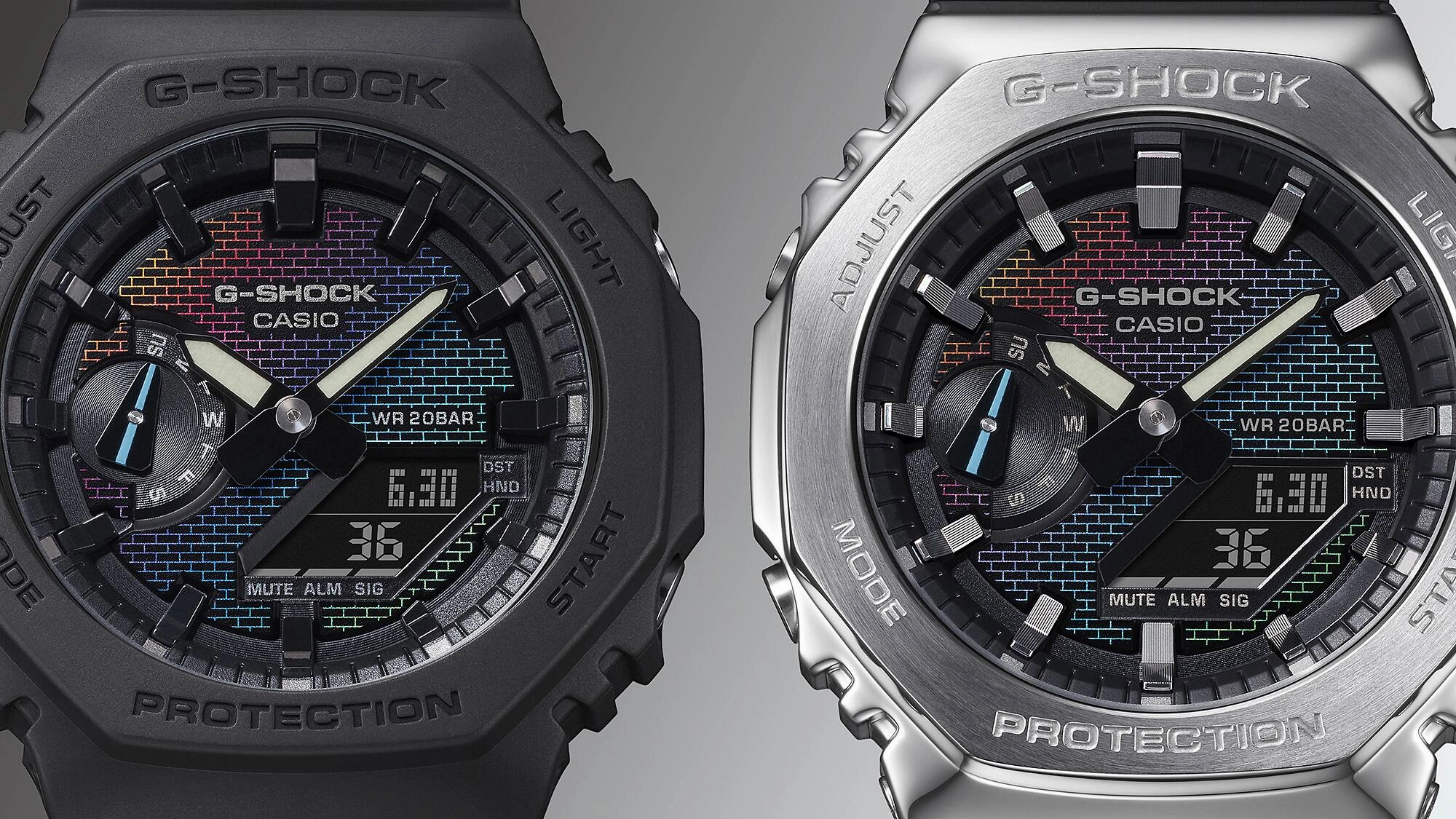 G-Shock Analog Digital Black Resin Band Watch GA2100RW-1A