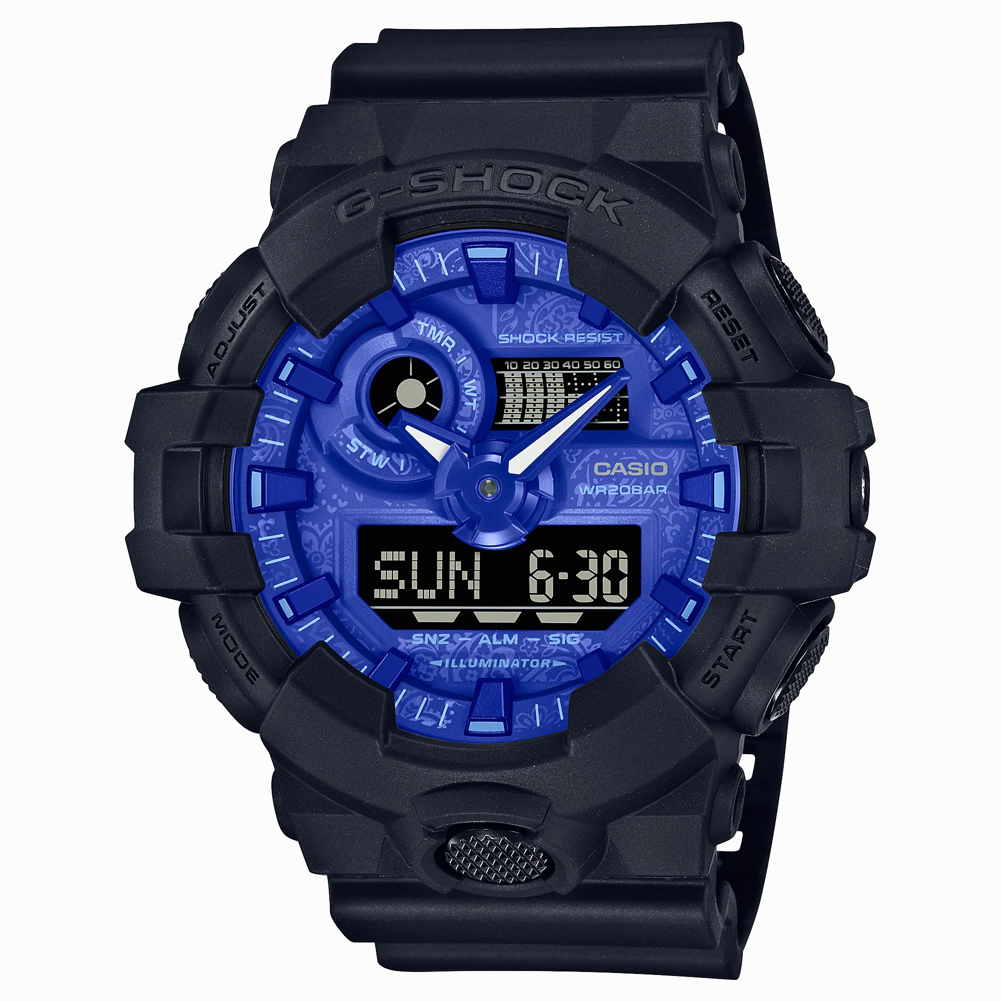 G-Shock Analog Digital Black Resin Band Watch GA700BP-1A