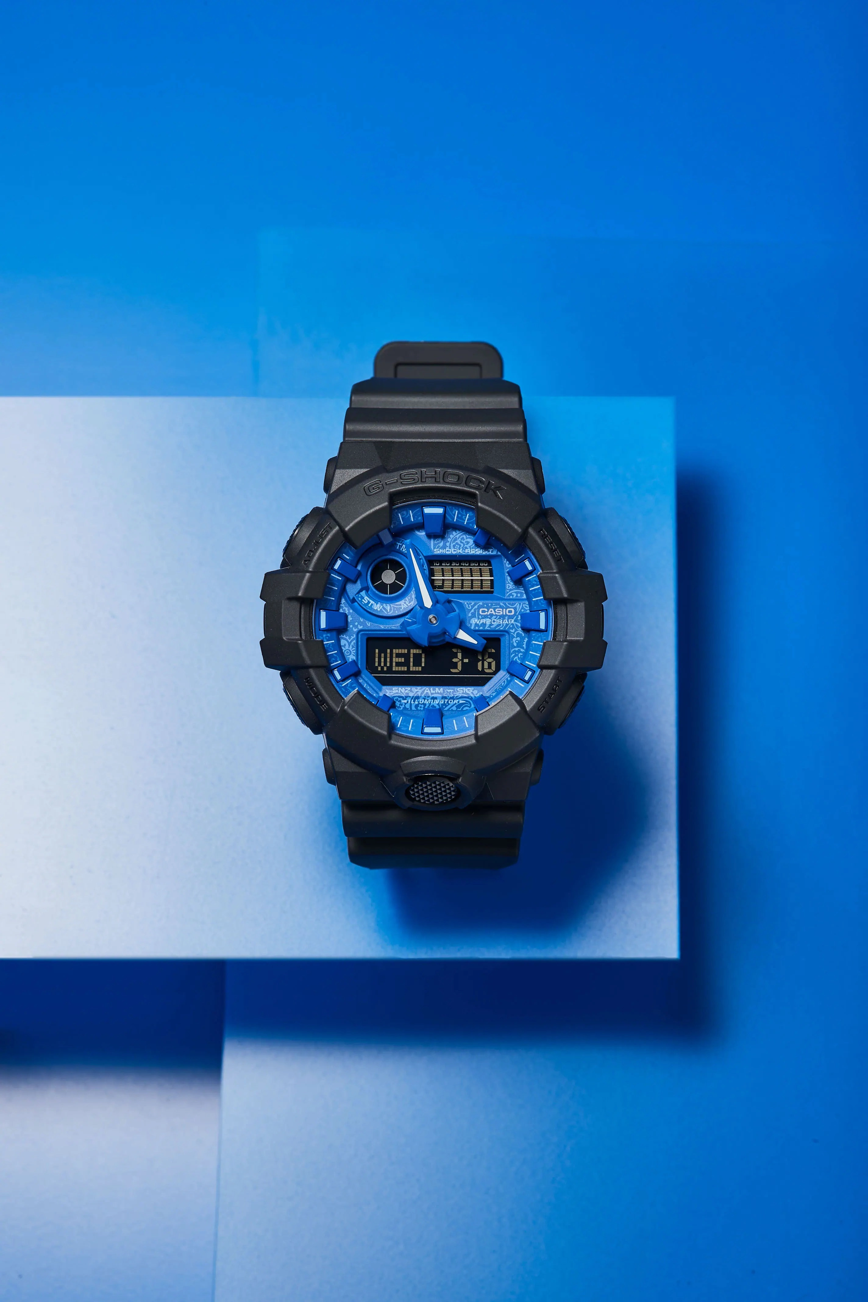 G-Shock Analog Digital Black Resin Band Watch GA700BP-1A