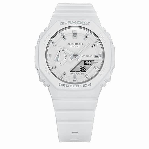 G-Shock Analog Digital DUO 2100 Mid Size White Resin Band Watch GMAS2100-7A