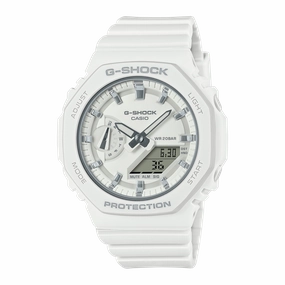 G-Shock Analog Digital DUO 2100 Mid Size White Resin Band Watch GMAS2100-7A