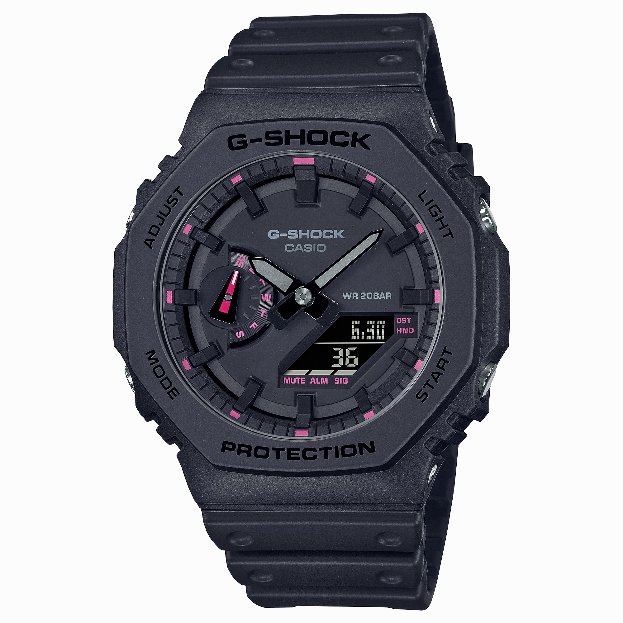 G-Shock Analog Digital DUO Black Resin Band Watch GA2100P-1A
