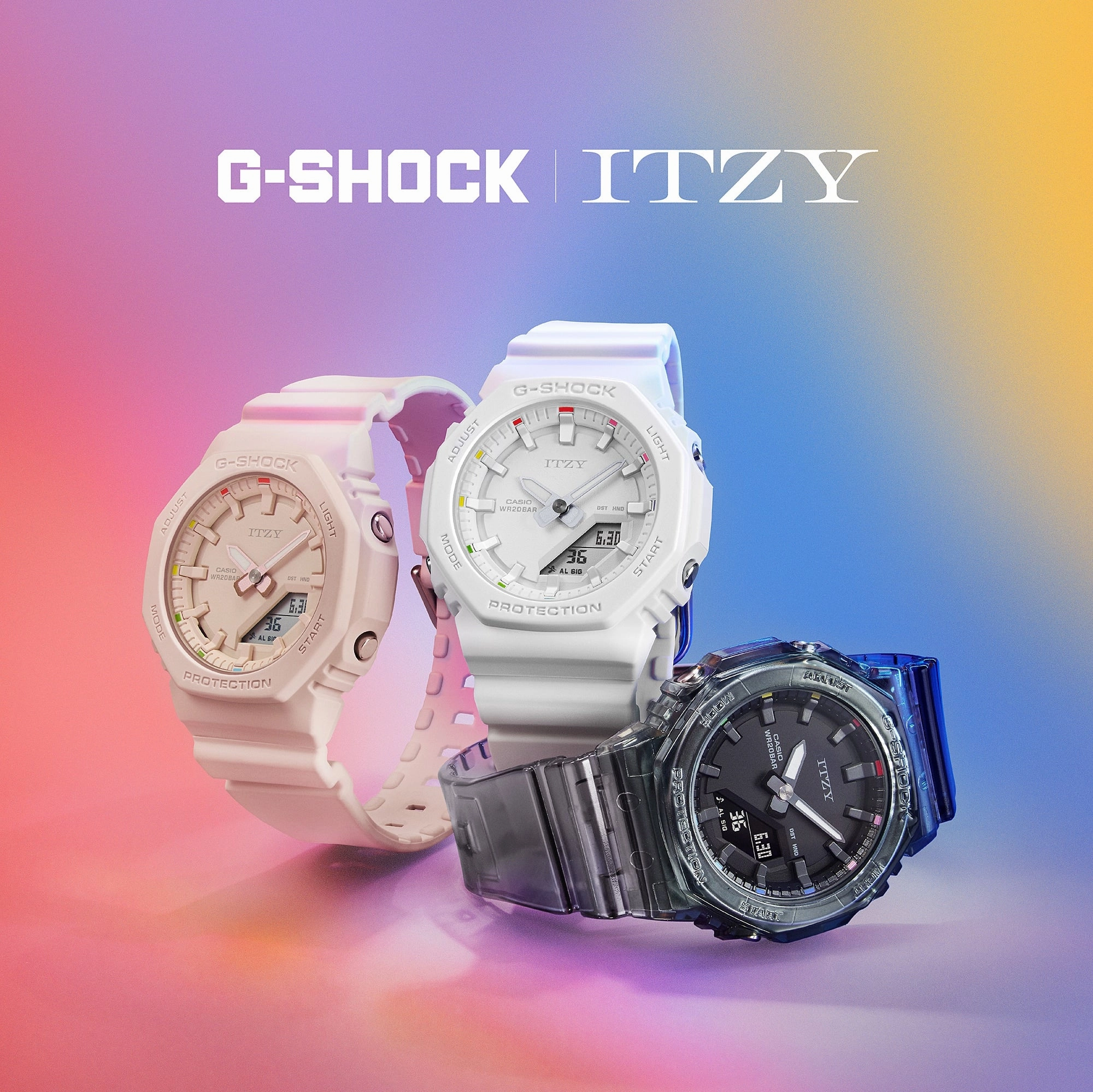 G-Shock Analog Digital Itzy Collaboration White Resin Band GMAP2100IT-7A