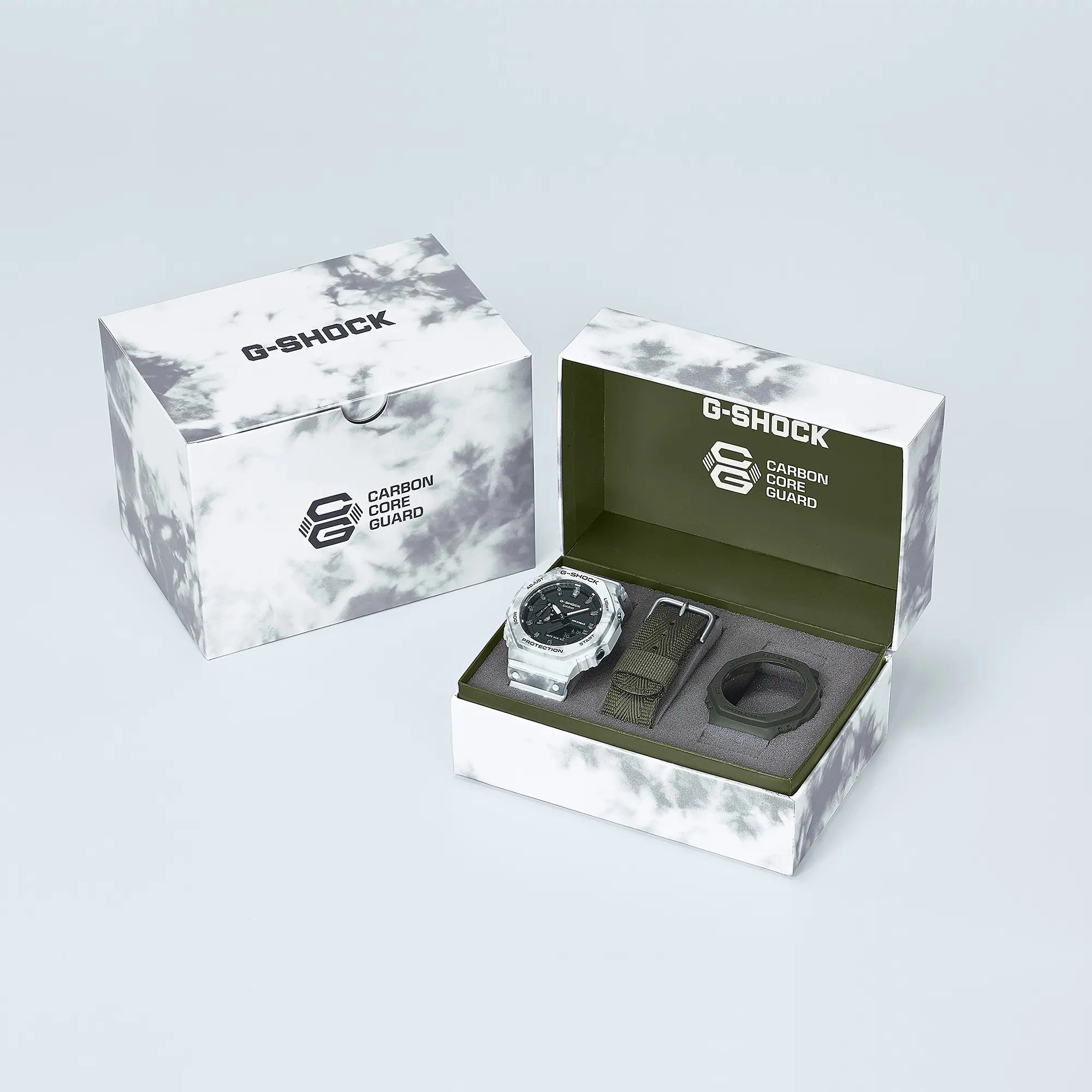 G-Shock  Digital Analog White Snow Band Watch GAE2100GC-7A