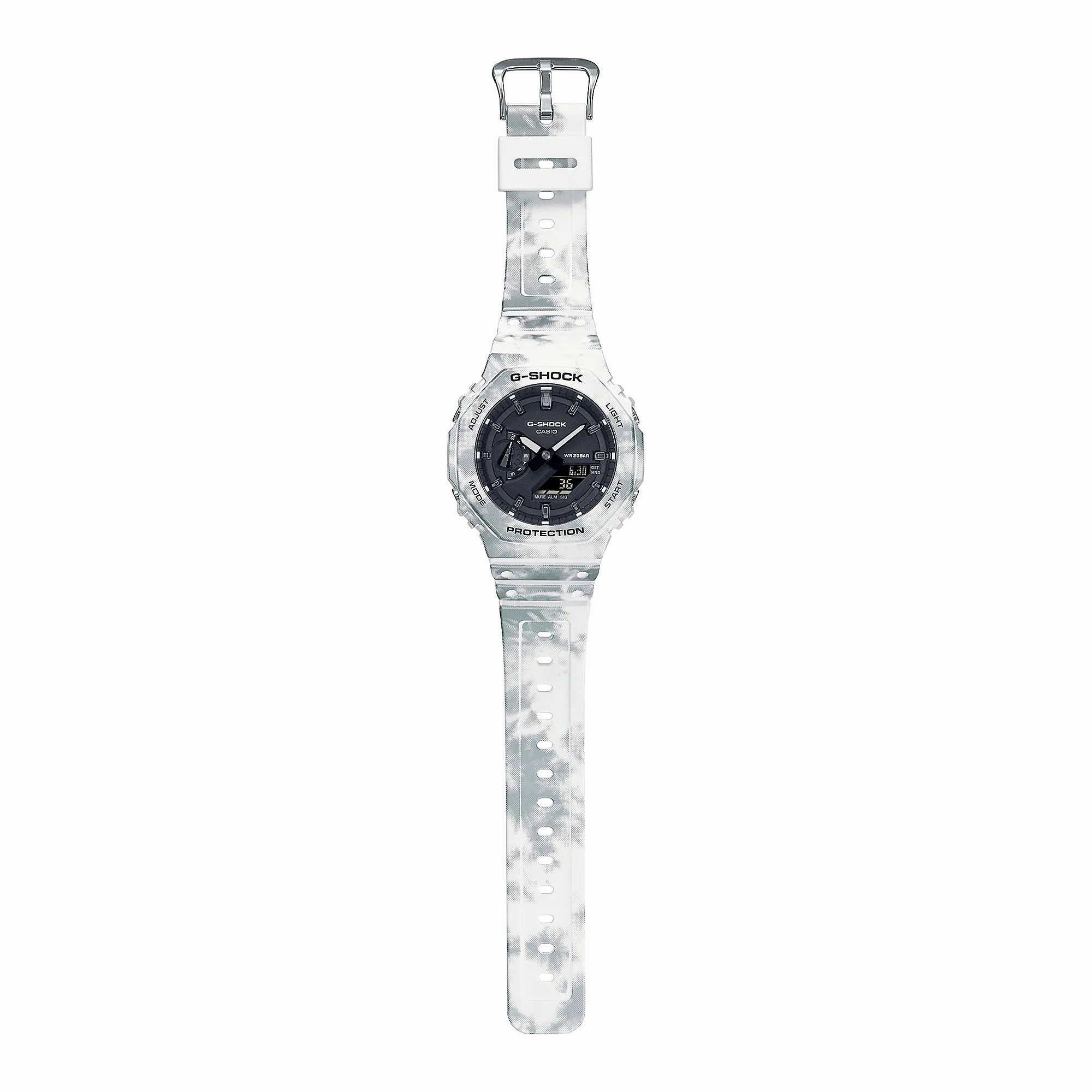 G-Shock  Digital Analog White Snow Band Watch GAE2100GC-7A
