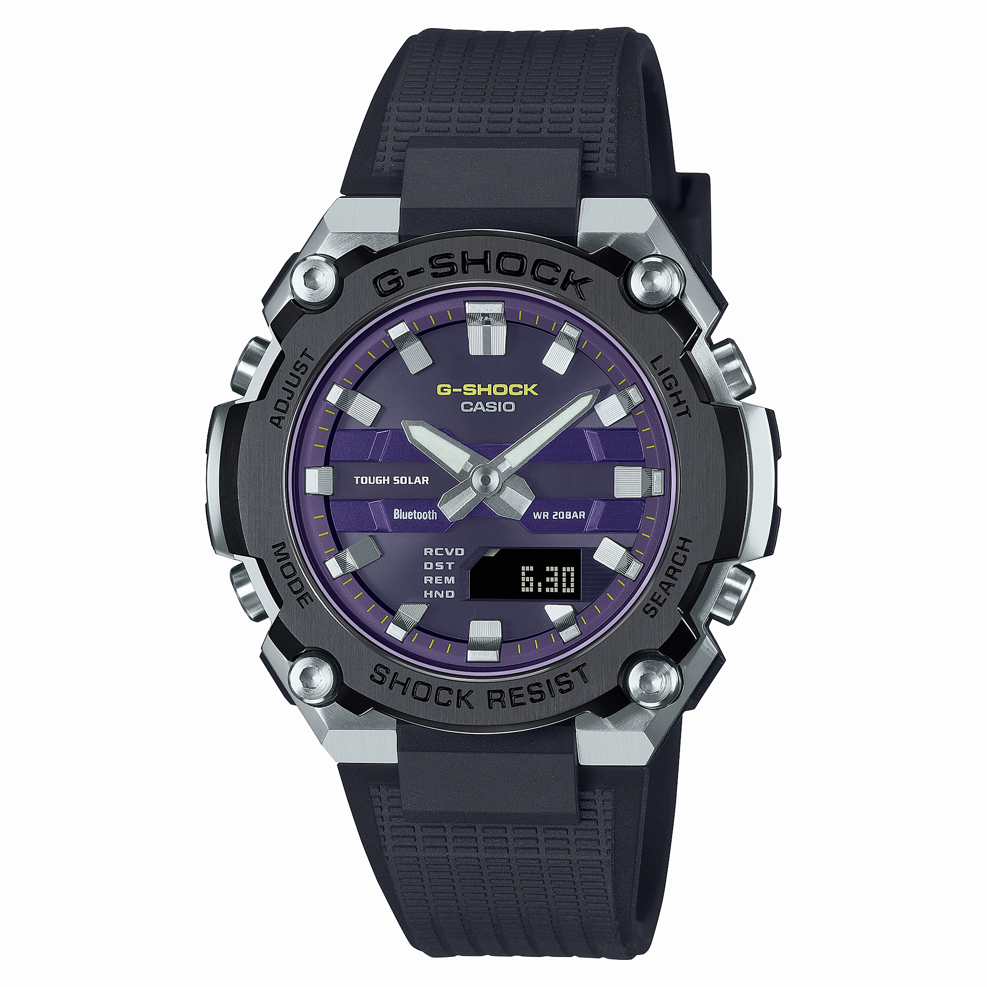 G-Shock DUO G-Steel Mid Thin Black Resin Band Watch GSTB600A-1A6