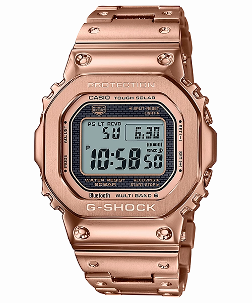 G-Shock DW5600 Series Rose Gold All-Metal Masterpiece GMWB5000GD-4D