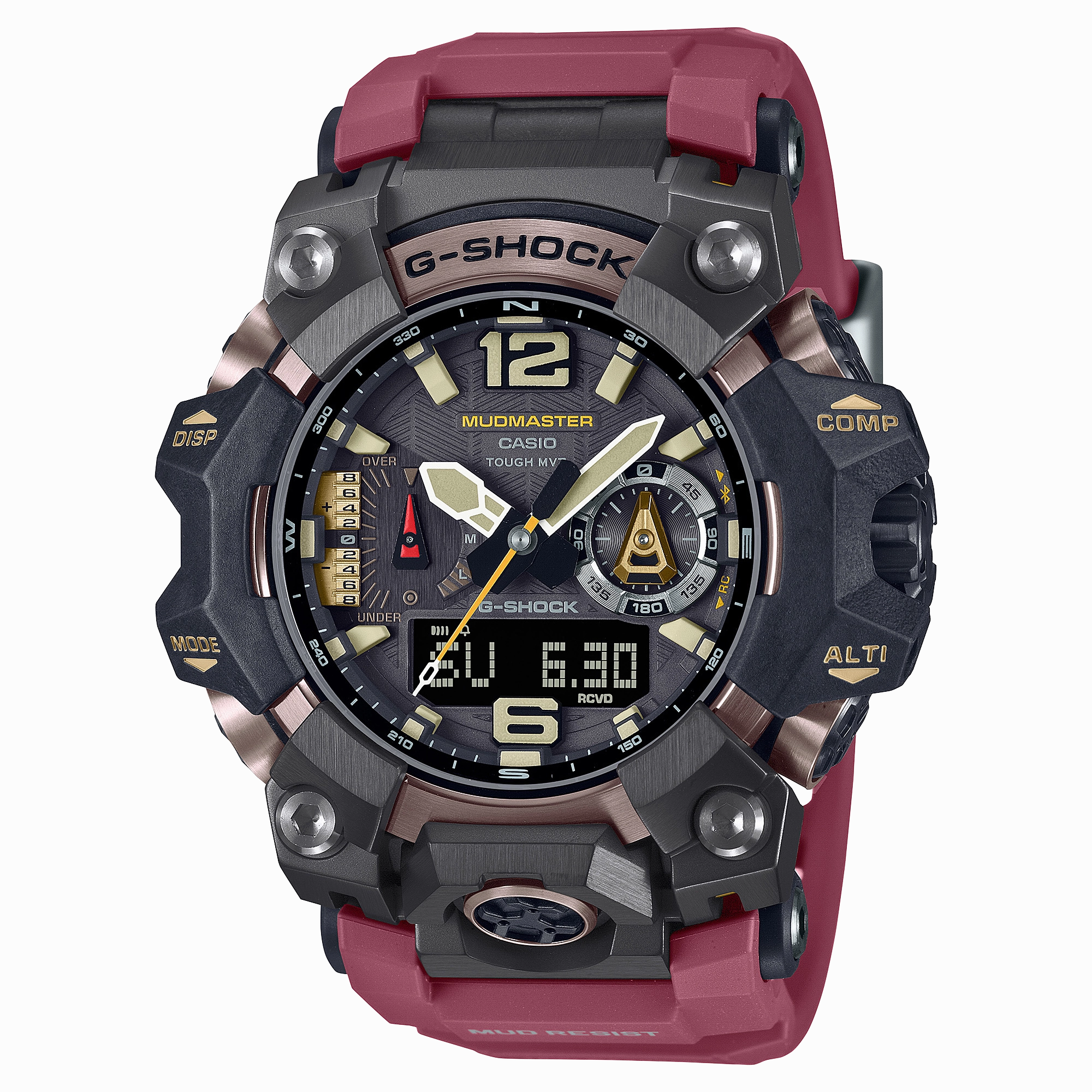G-Shock Master of G Mudmaster Adventure Watch with Red Resin Band GWGB1000-1A4