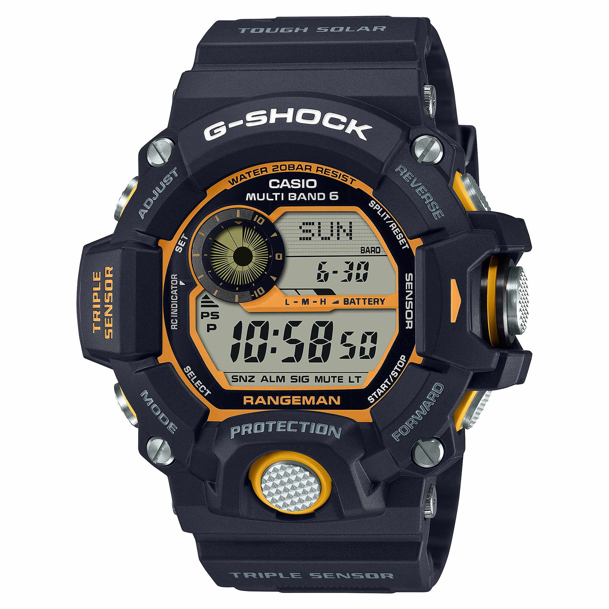 G-Shock Master of G Rangeman Black Resin Band Watch GW9400Y-1D